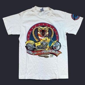 Vintage Don The Snake Prudhomme Custom Chrome T-Shirt Mens Small 90s Made In USA